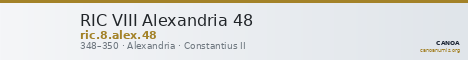 RIC VIII Alexandria 48 — CANOA