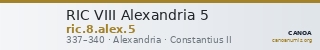 RIC VIII Alexandria 5 — CANOA