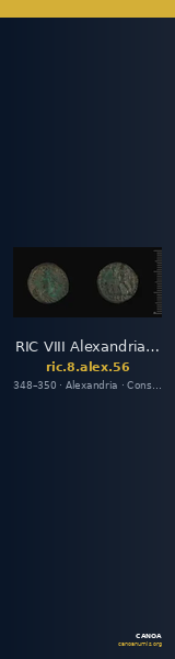 RIC VIII Alexandria 56 — CANOA