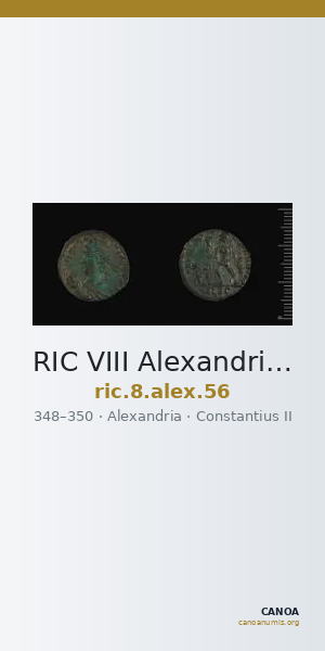 RIC VIII Alexandria 56 — CANOA