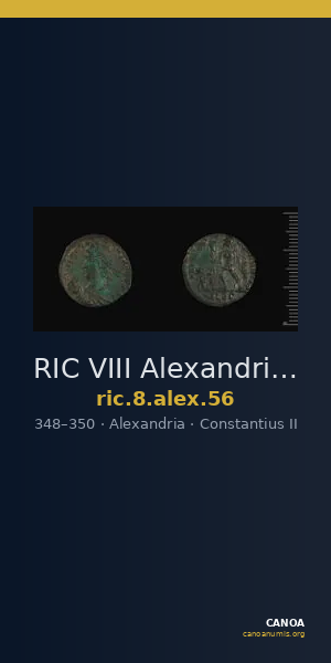 RIC VIII Alexandria 56 — CANOA