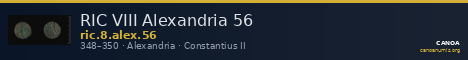 RIC VIII Alexandria 56 — CANOA