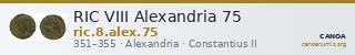 RIC VIII Alexandria 75 — CANOA