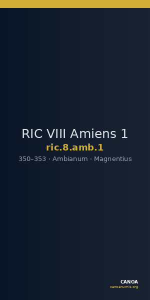 RIC VIII Amiens 1 — CANOA