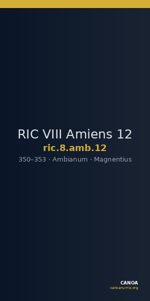 RIC VIII Amiens 12 — CANOA