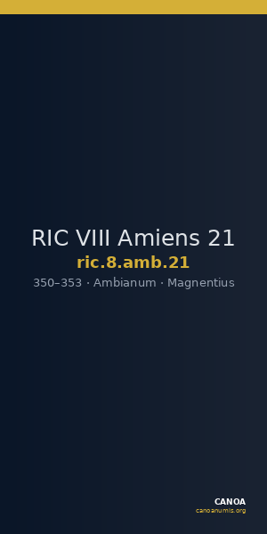 RIC VIII Amiens 21 — CANOA