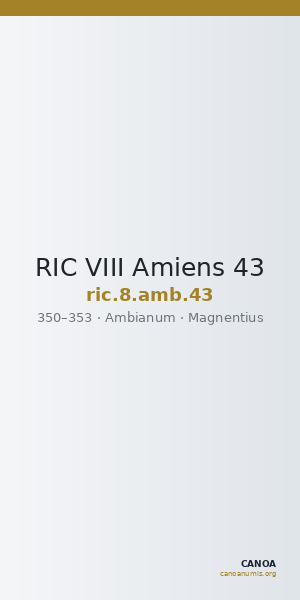 RIC VIII Amiens 43 — CANOA