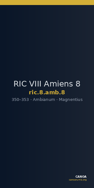 RIC VIII Amiens 8 — CANOA