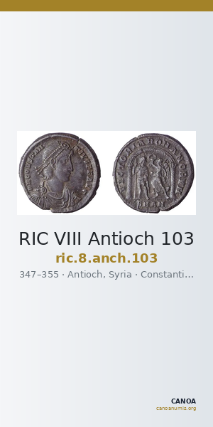 RIC VIII Antioch 103 — CANOA