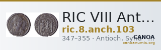 RIC VIII Antioch 103 — CANOA