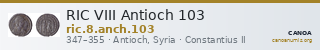 RIC VIII Antioch 103 — CANOA