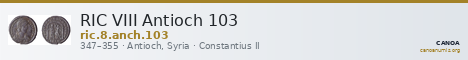 RIC VIII Antioch 103 — CANOA
