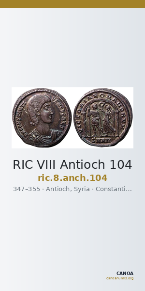 RIC VIII Antioch 104 — CANOA