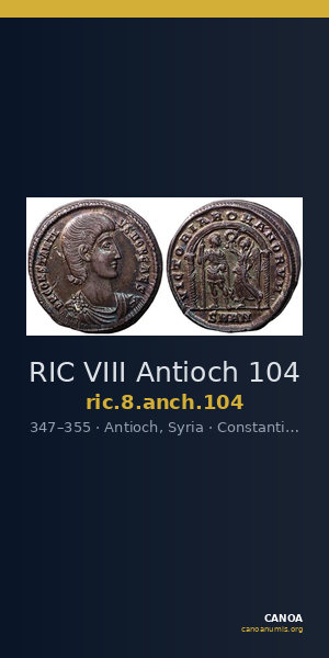 RIC VIII Antioch 104 — CANOA