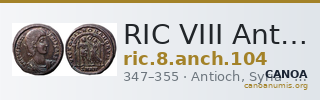 RIC VIII Antioch 104 — CANOA