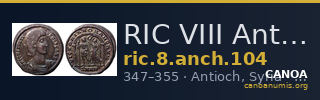 RIC VIII Antioch 104 — CANOA