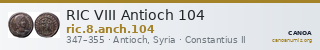 RIC VIII Antioch 104 — CANOA