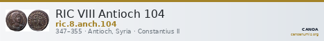 RIC VIII Antioch 104 — CANOA
