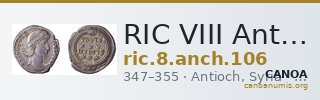 RIC VIII Antioch 106 — CANOA