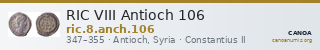 RIC VIII Antioch 106 — CANOA