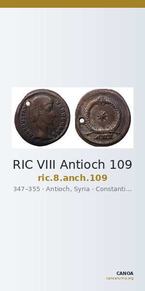 RIC VIII Antioch 109 — CANOA