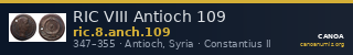 RIC VIII Antioch 109 — CANOA