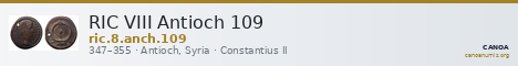 RIC VIII Antioch 109 — CANOA
