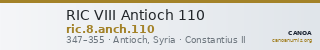 RIC VIII Antioch 110 — CANOA