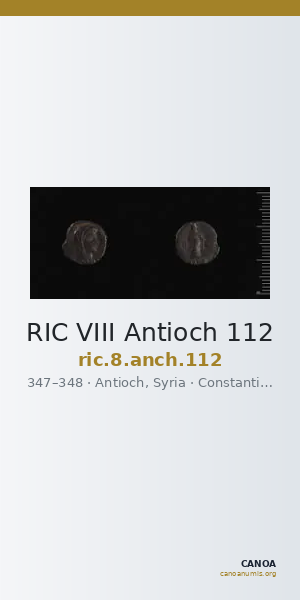 RIC VIII Antioch 112 — CANOA