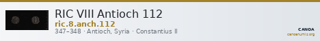 RIC VIII Antioch 112 — CANOA