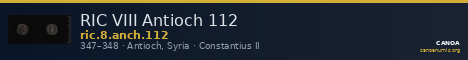 RIC VIII Antioch 112 — CANOA