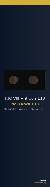 RIC VIII Antioch 113 — CANOA