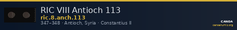 RIC VIII Antioch 113 — CANOA