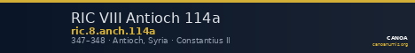 RIC VIII Antioch 114a — CANOA