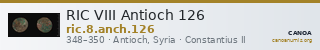 RIC VIII Antioch 126 — CANOA