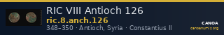 RIC VIII Antioch 126 — CANOA