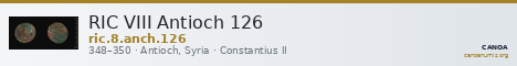 RIC VIII Antioch 126 — CANOA