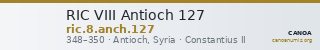 RIC VIII Antioch 127 — CANOA