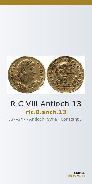RIC VIII Antioch 13 — CANOA