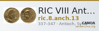 RIC VIII Antioch 13 — CANOA