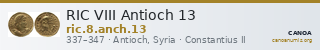RIC VIII Antioch 13 — CANOA