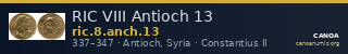 RIC VIII Antioch 13 — CANOA