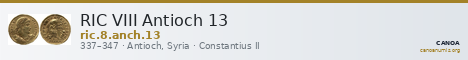 RIC VIII Antioch 13 — CANOA