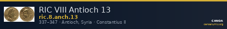 RIC VIII Antioch 13 — CANOA