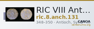 RIC VIII Antioch 131 — CANOA