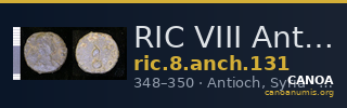 RIC VIII Antioch 131 — CANOA