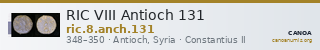 RIC VIII Antioch 131 — CANOA