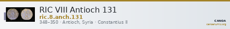 RIC VIII Antioch 131 — CANOA