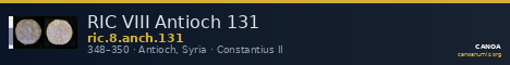 RIC VIII Antioch 131 — CANOA