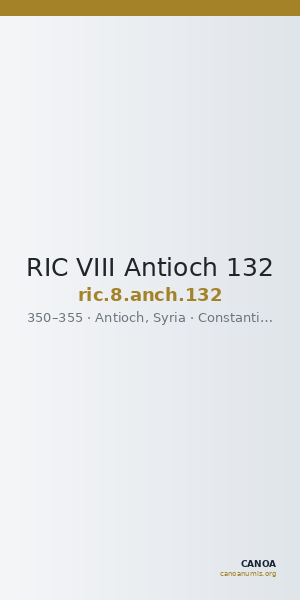 RIC VIII Antioch 132 — CANOA